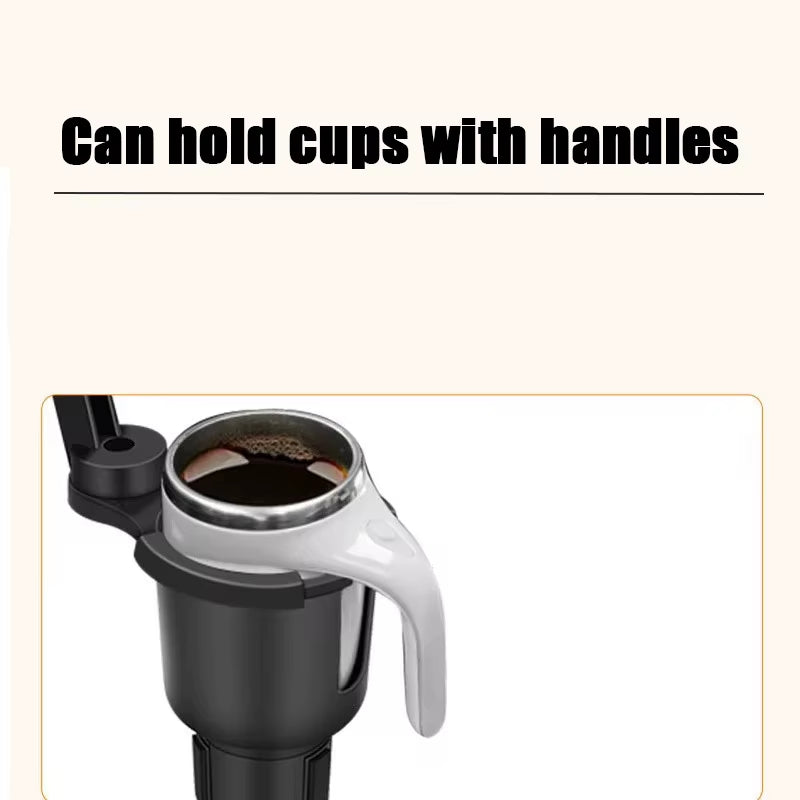 Universal Car Cup Holder Tray with Dual Cup Holder Organized Table Food Car Tray Portable Adjustable Drink Stand