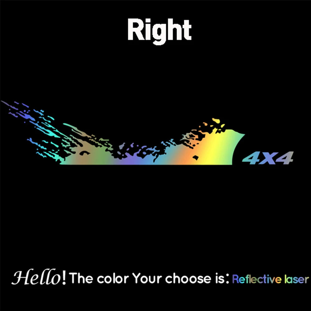 1PC Car Stickers and Decals 4X4 Graphics Vinyl Decal Car Pickup Truck Side Sticker Auto Styling Decoration Accessories