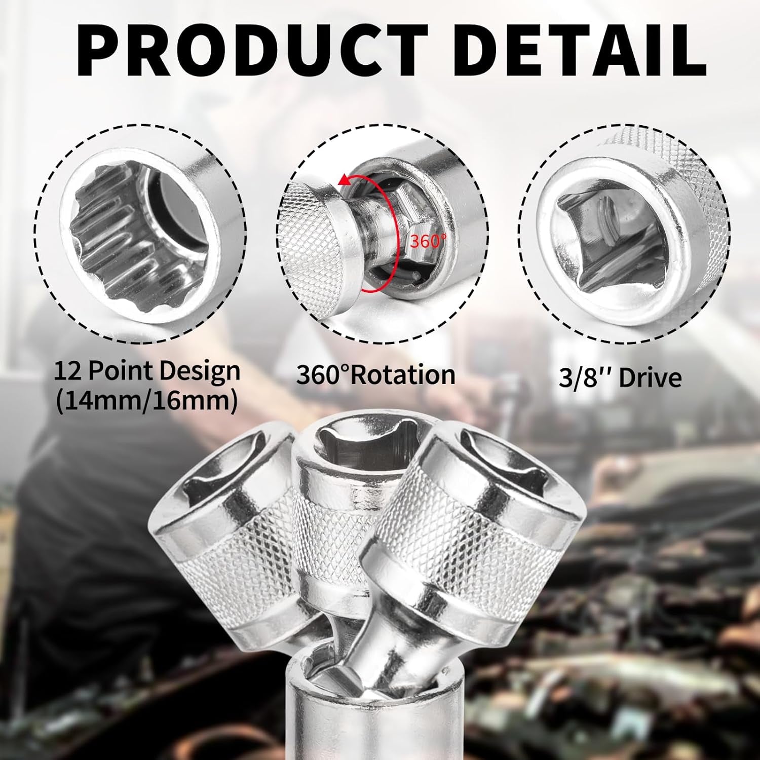 Zündkerzenschlüssel 14Mm Und 16Mm, 2 Stück Magnet Universal Flexibel Zündkerzenschlüssel Satz Werkzeuge Zum Entfernen Für Die Autoreparatur