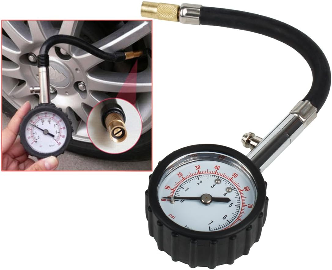 Andux Zone Reifen Luftdruckmesser Messgerät Tester 0-100 PSI TYB-01